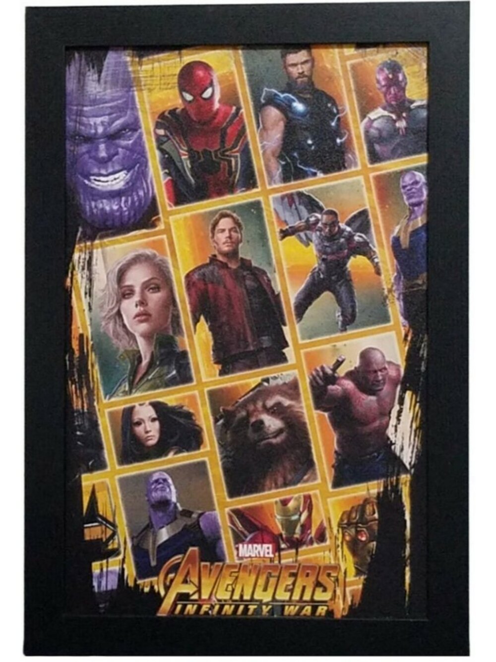 Pyramid America Marvel Avengers Infinity War 13x19 Framed Poster Canvas Wall Art